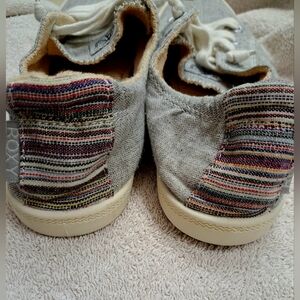 Casual Gray Canvas Sneakers for Women